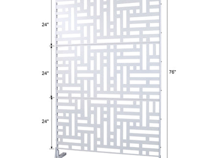 Decorative Freestanding Metal Privacy Screen For Indoor & Outdoor Use