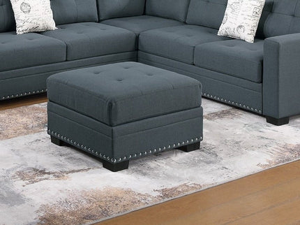 Casual Simple Tufted Sectional 4 Piece Set With USB Loveseat