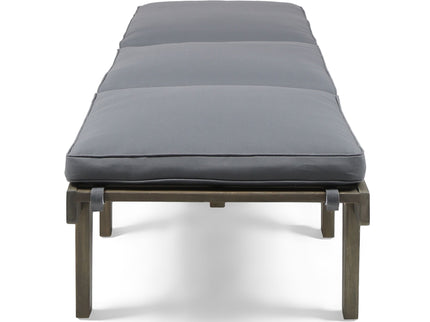 Ariana - Wood Chaise Lounge With Cushion