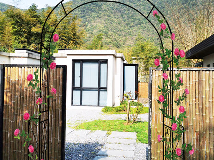 Metal Garden Arch Garden Arbor Trellis Climbing Plants Support Rose Arch Outdoor Arch