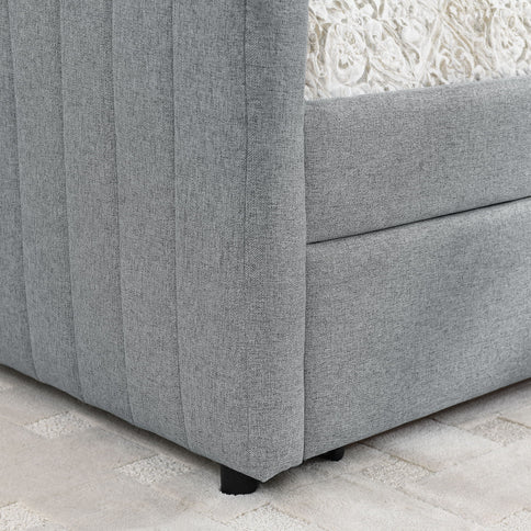 Upholstered Queen Daybed With 2 Drawers