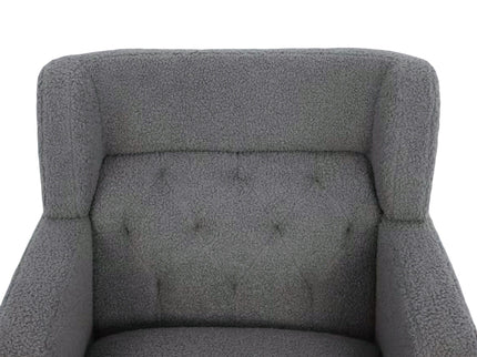 Upholstered Accent Chair Tufted Armchair For Living Room And Bedroom