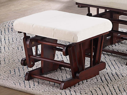 Upholstered Glider Chair With Ottoman