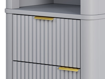 Tall Bathroom Storage Cabinet With Adjustable Shelves And 1 Drawer & Door