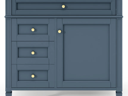 Bathroom Vanity With 2 Drawers And Tip-Out Drawer, Storage Cabinet