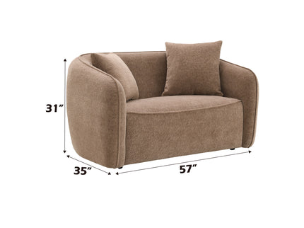 Keith - Loveseat With 2 Matching Color Toss Pillows