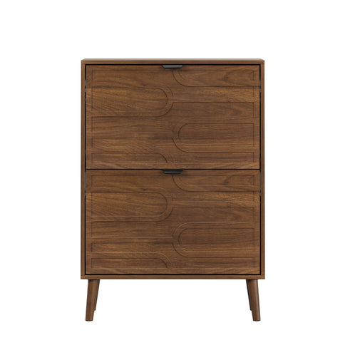 Medieval - Independent Shoe Cabinet With 2 Flip Drawers