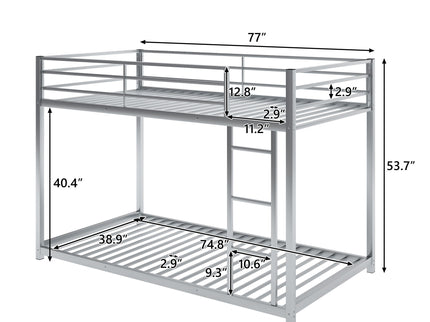 Metal Bunk Bed, Low Bunk Bed With Ladder