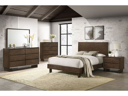 Hemlock - 6 Drawer Dresser With Mirror - Brown