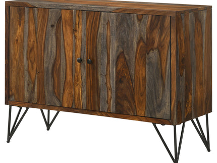 Komomo - 1 Adjustable Shelf Accent Cabinet - Gray