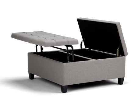 Harrison - Upholstered Coffee Table Storage Ottoman