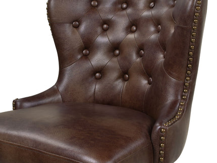 Holmes - Tufted High Back 360 Swivel Counter Height Barstool