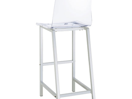 Garbo - 5 Piece Bar Set With Stools - Chrome