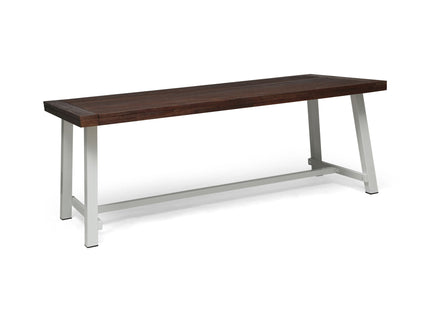 Equilibrium - Outdoor Dining Table With Wooden Frame And Slat Top