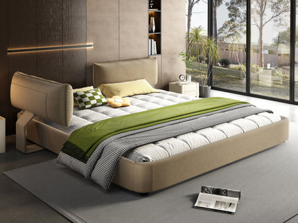 Cloud Bed Frame With Oversized Padded Movable Headboard