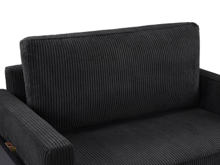 Sleeper Sofa With Foldable Mattress, USB Ports, Side Table & Storage Pocket