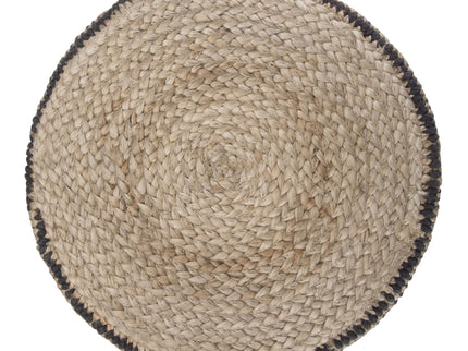 Larissa - Handcrafted Round Braided Pouf