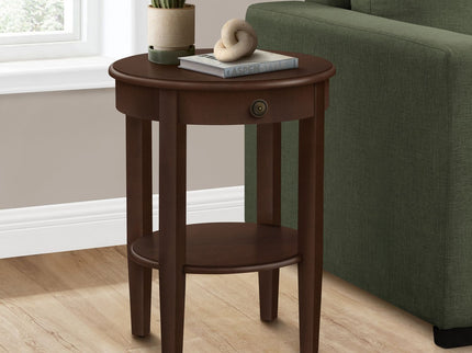 Accent Table, 2 Tier, Transitional - Espresso