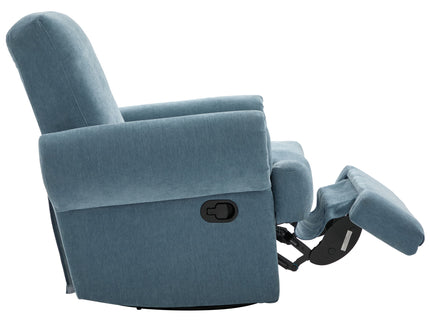 Manual Swivel Recliner Rocker Chair With Adjustable Backrest