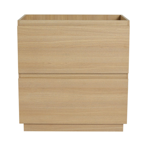 Modern Freestanding Bathroom Vanity Cabinet With Double Drawer