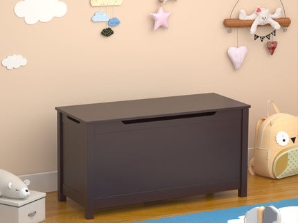 Toy Box Storage With Safety Hinged Lid