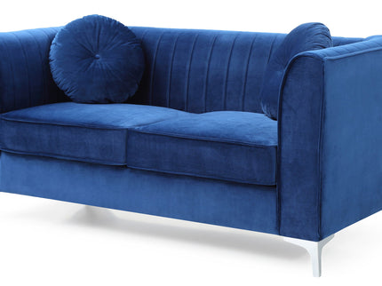 Glam Styled Micro Suede Loveseat