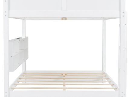 Bunk Bed With Storage Cabinets And USB Ports
