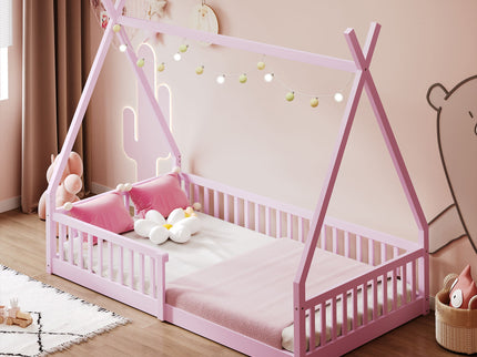 House Shaped Design Bed With Fence