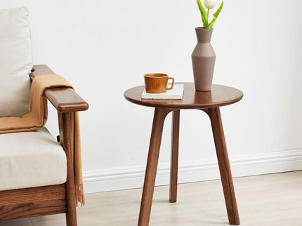 Round Small End Table, Side Table For Bedroom & Balcony