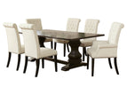 Beige / 7 Pc. Table, 6 Chairs