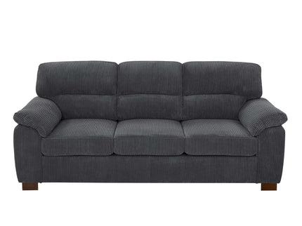 Vintage Inspired 3 Seat Sofa With Tufted Cushions