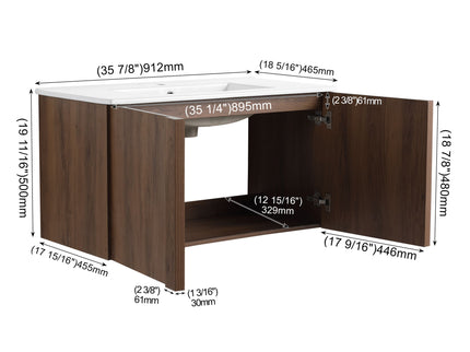 Floating Bathroom Vanity With Sink Combo