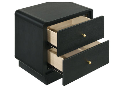 Burton - 2 Drawer Nightstand - Black