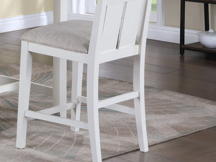 Graham - 3 Piece Small Space Counter Height Dining Table With Shelves And 2 Chairs (Set of 3)