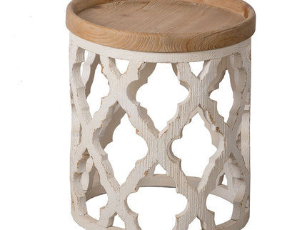 Stylish Rustic Round Wooden Table