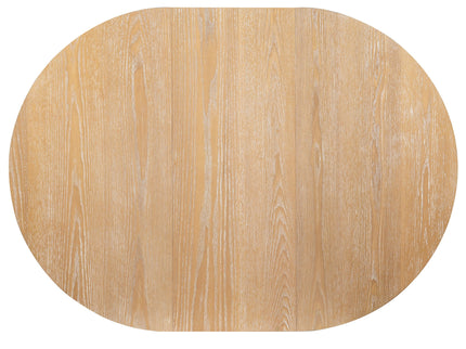 Round Extendable Dining Tabl, Middle Leaf, Curved Legs