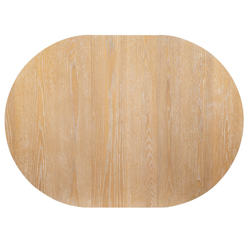Round Extendable Dining Tabl, Middle Leaf, Curved Legs