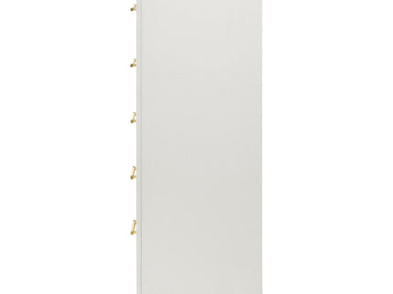 Chesney - 5 Drawer Chest With Trim - White