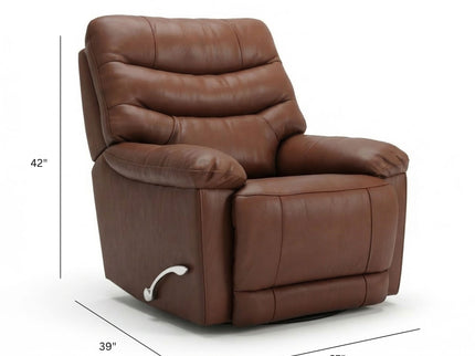 Oslo Antelope - Swivel Glider Recliner With Manual Footrest