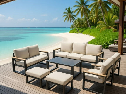 Modern Outdoor Sofa Set With Coffee Table