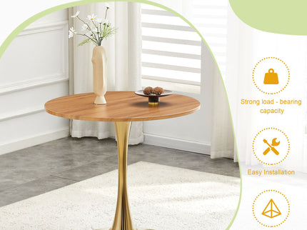 Round Dining Table With Thickened Top For Kitchen