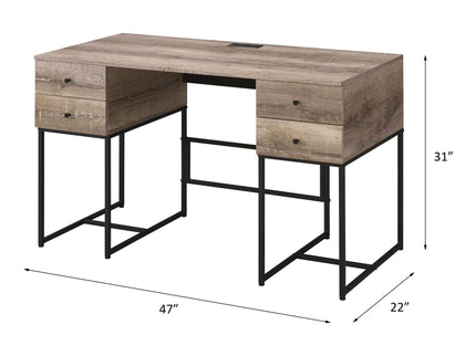 Desirre - Wirting Desk With USB Port - Oak