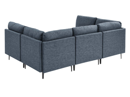 Upholstered Modular Sectional & Tall Legs