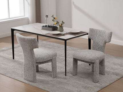 Armless Curved Back Accent Chairs