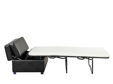 Twin Size Folding Ottoman Sleeper Bed With Mattress Convertible Guest Bed