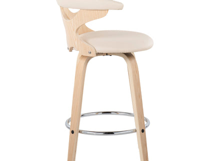Gardenia - Mid Century Modern Fixed Height Counter Stool With Swivel (Set of 2)