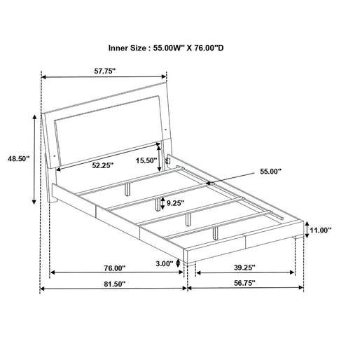 Dulcey - Bedroom Set With LED
