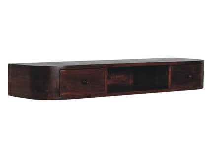 Lunar - 2 Drawer Floating Console - Chestnut
