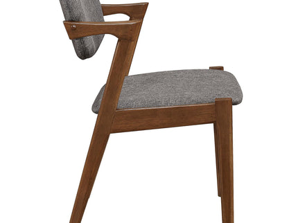 Modern Dining Chair And Zigzag Arm Design (Set of 2)