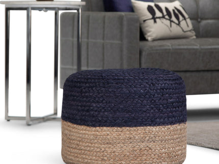Lydia - Handcrafted Round Pouf